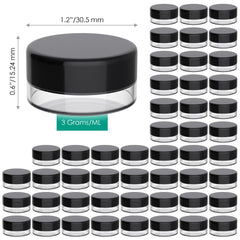 Houseables frascos mini para cosméticos con tapas herméticas, perfectos para viajar.