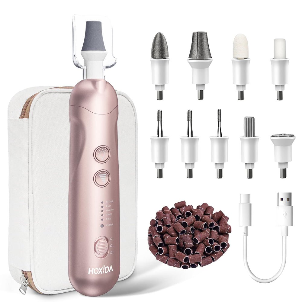 Hoxida kit-manucure-pedicure con estuche para casa.