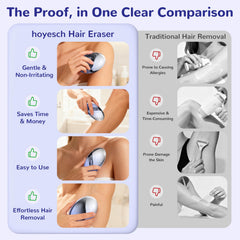 Hoyesch depilador cristal sin dolor para pieles sensibles