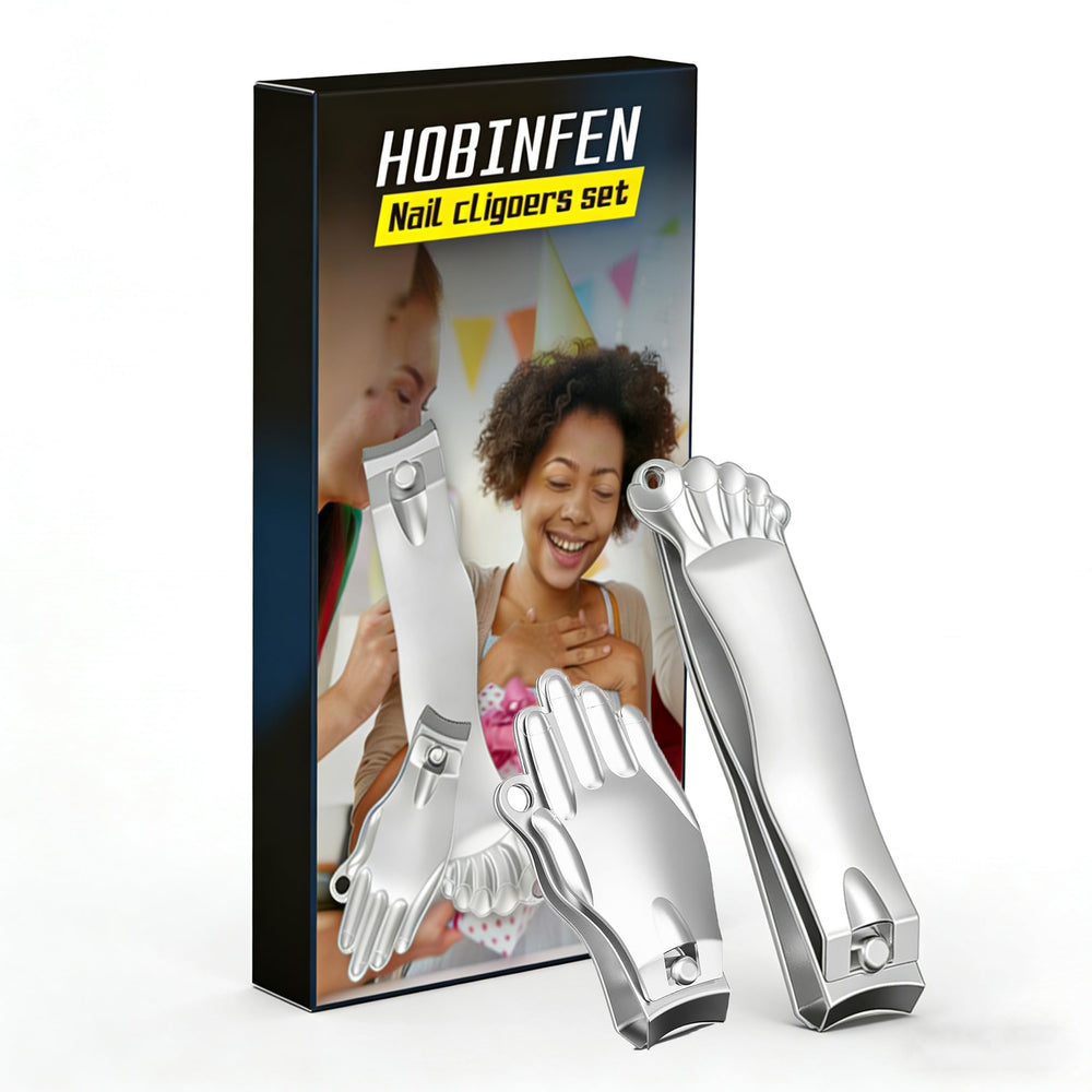 HQBINFEN conjunto de corta uñas divertido con diseño para manos y pies, ideal para uso diario.