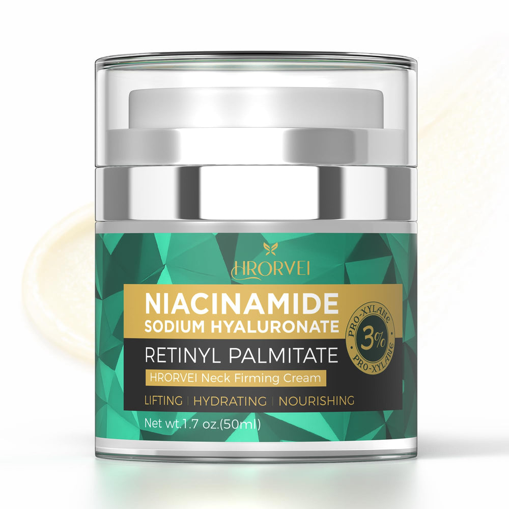 Crema cuello retrinol de Hrorvei, mejora la firmeza del cuello.