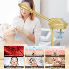 Vaporizador facial HSONBIUTY, cubeta de 650 ml para uso continuo.