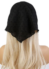 Huachi diadema con encaje negro: ajuste cómodo para mujer y niña.