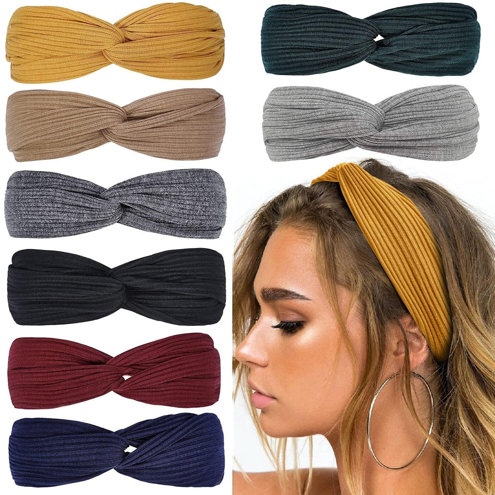 Diadema Huachi con nudo twist para peinado cómodo y estilo moderno.