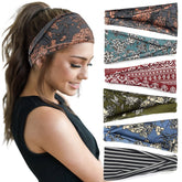 Huachi headbands boho ancho para yoga mantiene el cabello fuera del rostro
