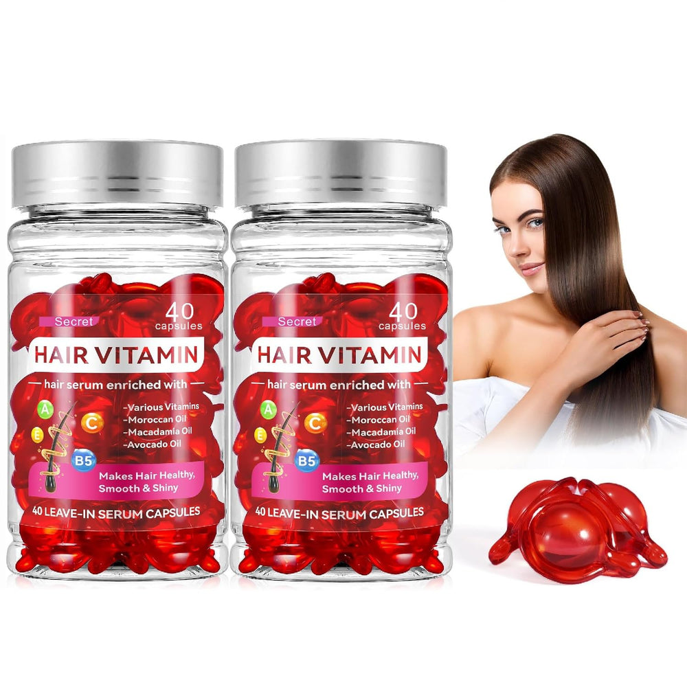 HuaQing cápsulas-serum para cabello dañado con macadamia, suavidad y nutrición efectivas