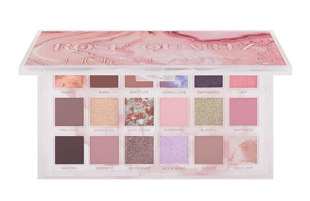 Huda Cuarzo Rosa: paleta de 18 sombras para looks variados