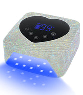 Lámpara UV HugMaple con diamante, curado rápido y uniforme para gel