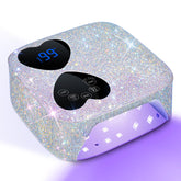 Lámpara UV LED HUITINE con diamantes brillantes para uñas, estilo deslumbrante