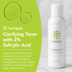 Humane Toner aplicación de gotas para exfoliar sin resecar