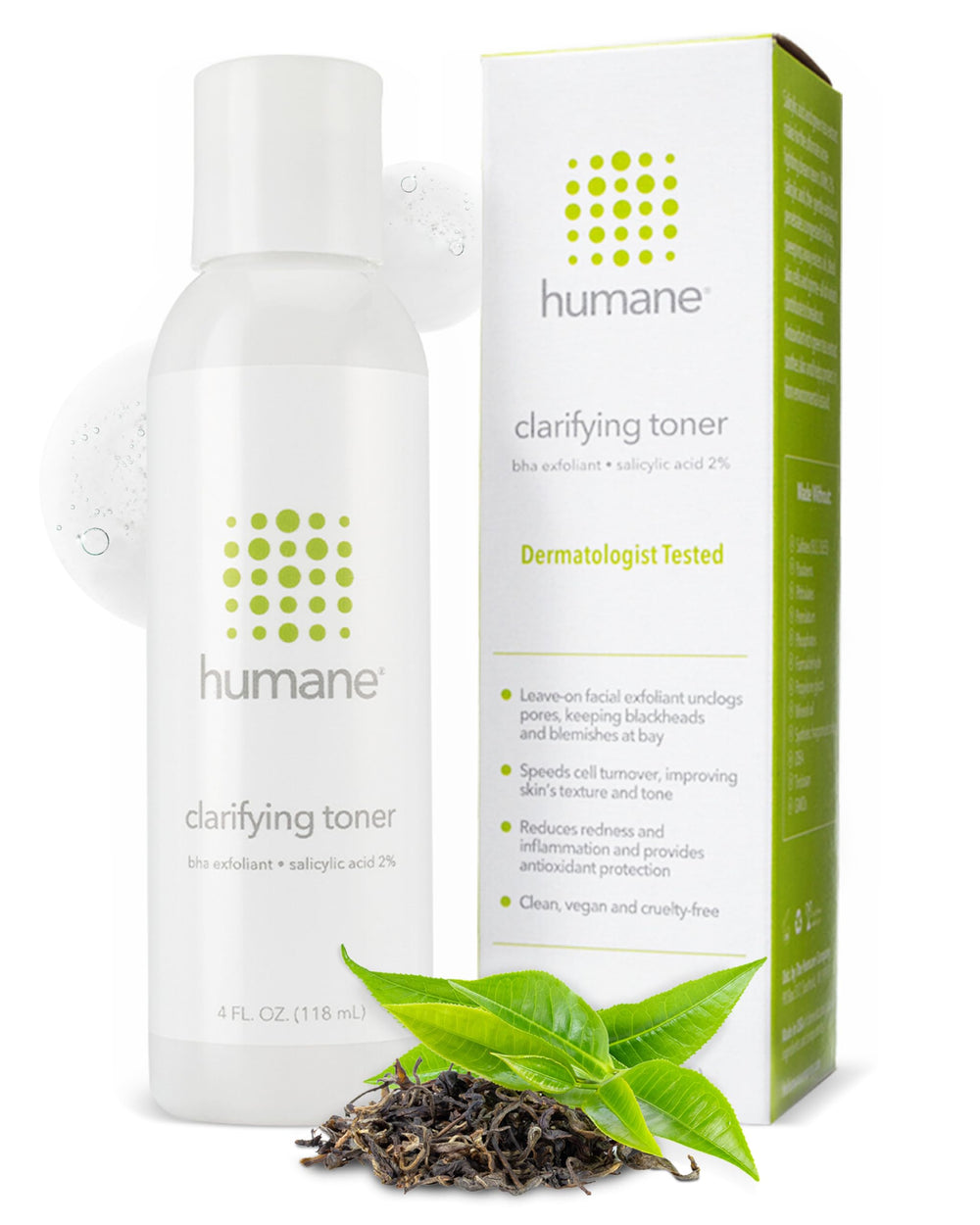 Humane Toner: botella clarificante para desobstruir poros suavemente