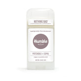 Humble Brands desodorante sin aluminio: empaque limpio y práctico.