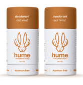 Hume Supernatural desodorante sin aluminio, barra para uso diario sin manchas.