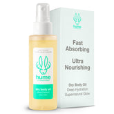 HUME SUPERNATURAL Dry Body Oil Spray with prickly pear oil for fast hydration after shower.