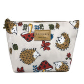 Bolsa Hunger con estampado erizo, ideal para organizar cosméticos y artículos de viaje.