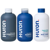 Kit Huron-douche avec shampooing et après-shampooing, routine hydratante.