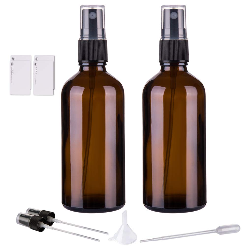 Hydior frasco vidrio ambar para aceites esenciales, protege aromas y evita degradacion