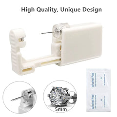 HYJLPAF arcos diamante plata 5mm para perforación con acabado seguro.