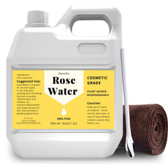 Hznxolrc Agua de rosas, botella que muestra pureza y hidratación suave.