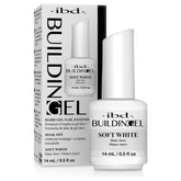 Gel de construcción IBD con frasco y brocha integrada para aplicación limpia y precisa.