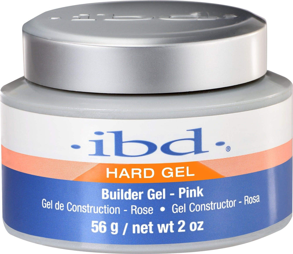 IBD gel duro de construcción rosa: aplicación suave para uñas con acabado duradero.