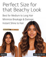 Ibiza Hair ondas playeras creadas con cepillo para look natural