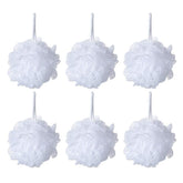 La esponja iboodi lufa blanca en pack de 6 exfolia suavemente durante la ducha.