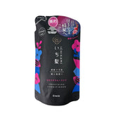 Ichikami acondicionador Cutícula Suave, botella derramando, para cabello suave y manejable.