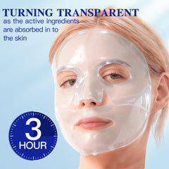 ICIKOL face mask sheet highlights peptides and vitamin C for hydration.