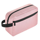 Icramsy bolsa de aseo de viaje rosa, exterior resistente para uso diario en viajes