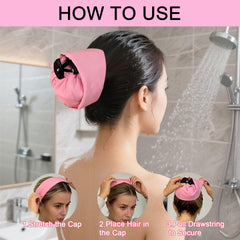 ICYSHIMER gorra impermeable para cola de cabello evita filtraciones durante la ducha.
