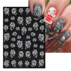 IDDFEVE estampas uñas oro brillantes para ocasiones festivas