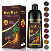 iemokoda botella de tinte café oscuro para cabello, cobertura rápida y uniforme de canas.