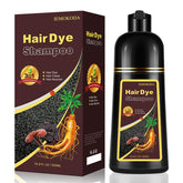 iemokoda shampoo colorant 3 en 1 — bouteille visible, couleur rapide et naturelle