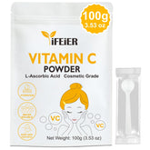 iFEiER Vitamina C Polvo en envase con doble sellado para cosméticos