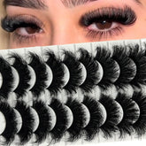 IFSOWDRA pestañas visón abundantes 25mm en pack, volumen suave para look natural.