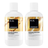 IGK Legendary Dream Champú muestra brillo suave y cabello hidratado para uso diario.
