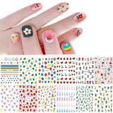 IHUKEIT pegatinas para uñas: diseños de flores y frutas para un look vibrante