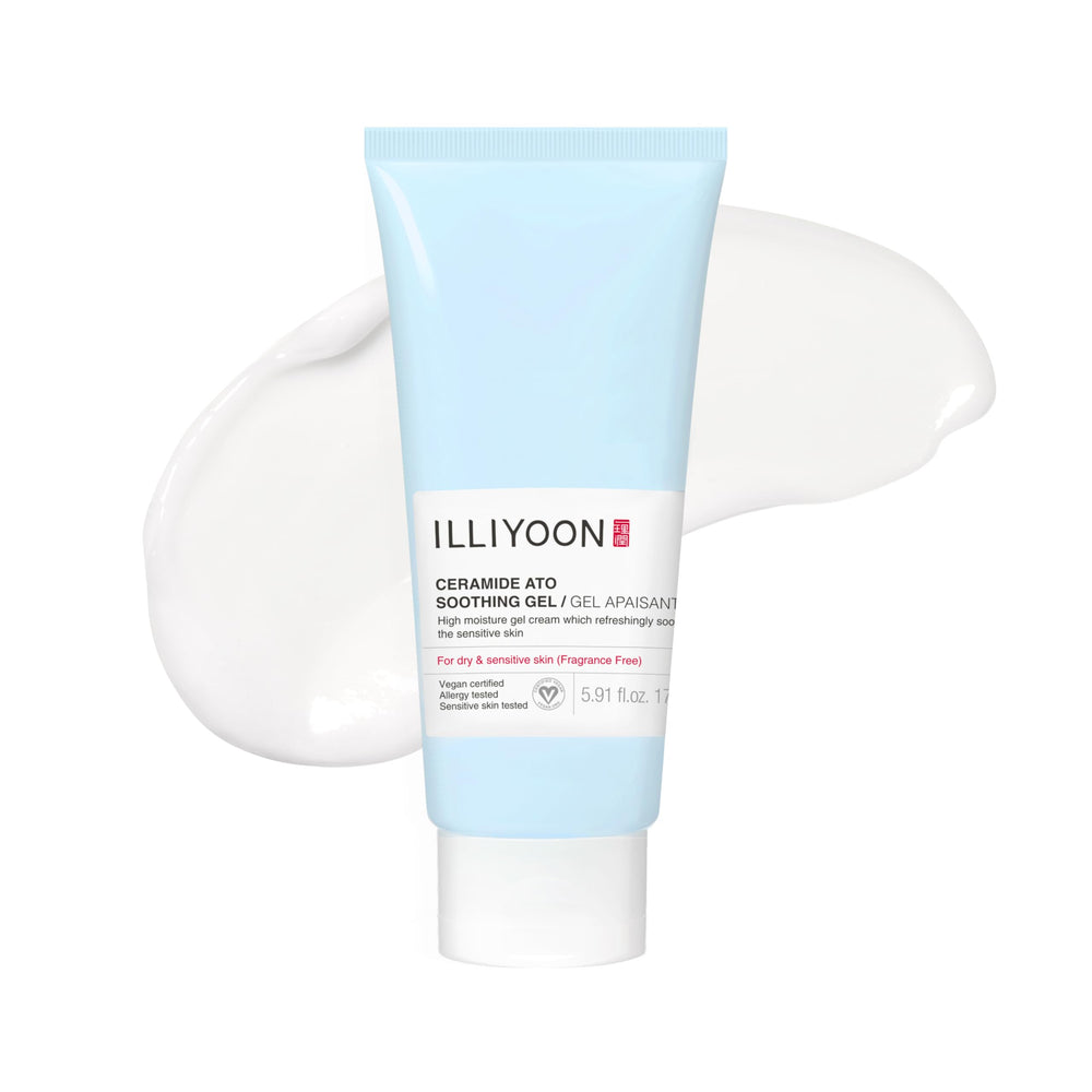 Illiyoon Ceramida Ato Gel, textura suave y calmante para piel sensible