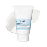Illiyoon Ceramide Ato crema: bote elegante para hidratación prolongada y suave piel.