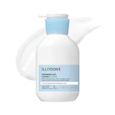 Illiyoon Ceramide Ato Lotion: frasco close-up, hidratación suave para piel sensible.