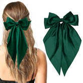 illpta pinzas arco grande cabello verde claro, fijación elegante para peinados