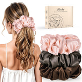 obeoby – 3 coleteros de satén grandes para el cabello | para dormir | regalo de San Valentín