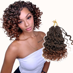 Aoisvk GoGo Curl Crochet Hair 8 pulgadas: rizo suave para estilo bohemio.