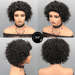 Encaje 5x5 de IMANI HAIR Pixie, cierre natural para peinados rápidos.