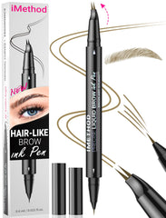 iMethod Curved Eyebrow Pen crea trazos naturales con punta curva para cejas definidas.