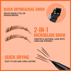 iMethod delineador cejas con lápiz dos-en-uno para definición precisa