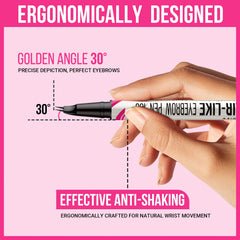 iMethod lápiz de cejas con brocha precisa para rellenar huecos y definir arco.