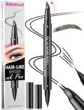 iMethod lápiz cejas curvado con punta curva para trazos naturales