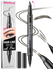iMethod lápiz cejas curvado con punta curva para trazos naturales